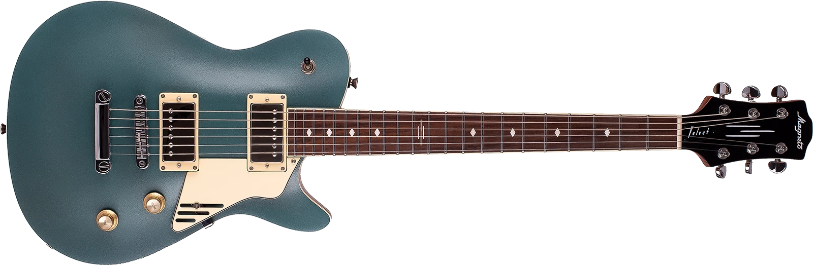 Magneto Guitars Velvet Deluxe V-4400 metallic green silk 